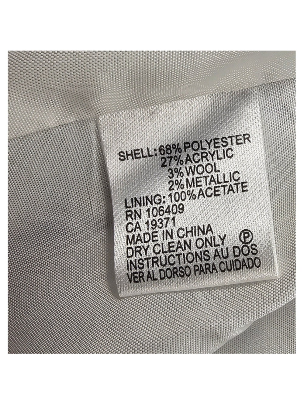 Tahari wool blend twill frayed detail tynic length open blazer sz 14 old money - Picture 5 of 9